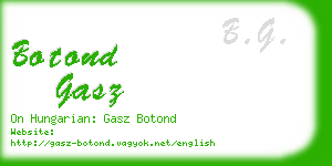 botond gasz business card